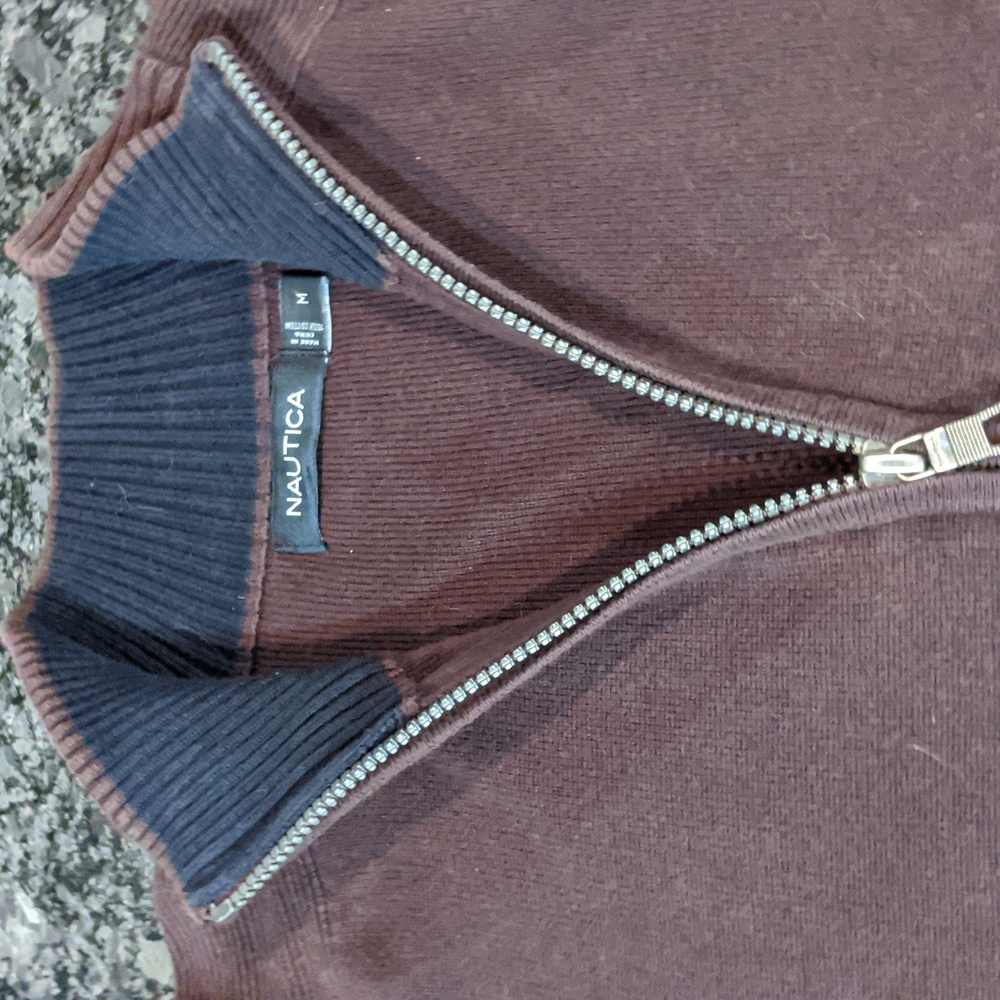 Nautica full zip sweater, 100% cotton - Picture 4 of 8
